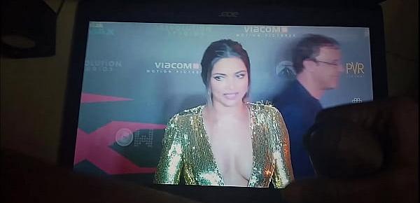  Masturbation on Deepika Padukone cumshot cum tribute shag fap on boobs cleavage